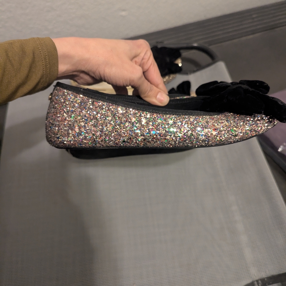 Kate Spade Gold and Multi Glitter Slipper Flats - Picture 7 of 16